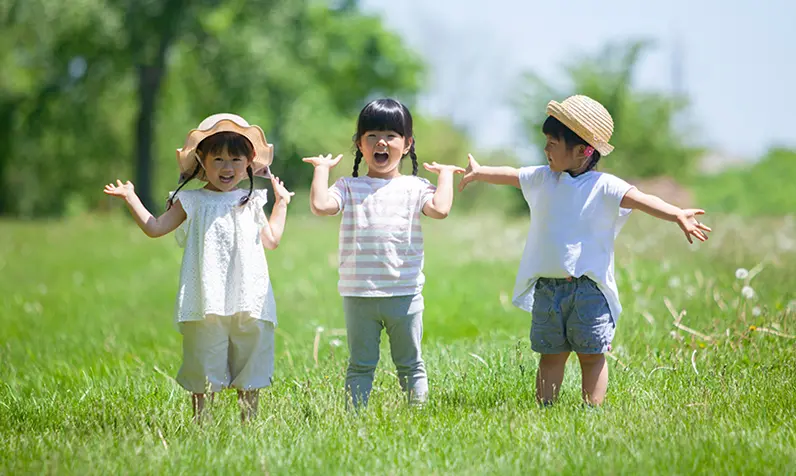 大きな公園が徒歩5分（約400ｍ）