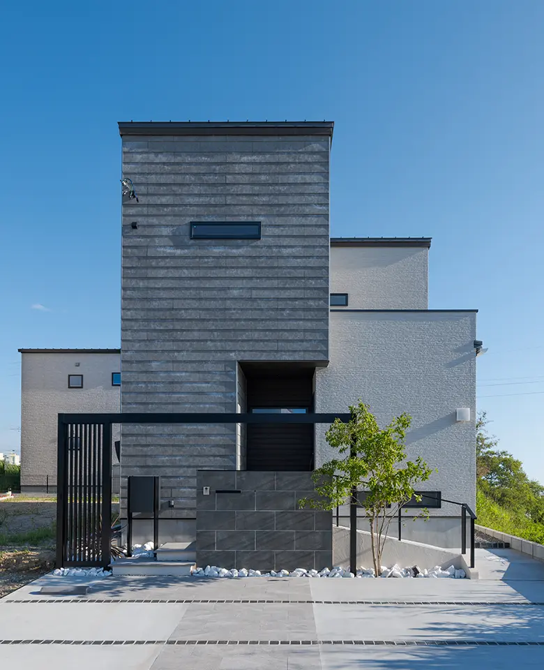 【モデルハウス】リーフコート名古屋茶屋,昼間の外観,上質な佇まいと性能を併せ持ったワンランク上の暮らし